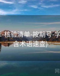 118图库-核验清单-按期号-学习中心(含术语速查)